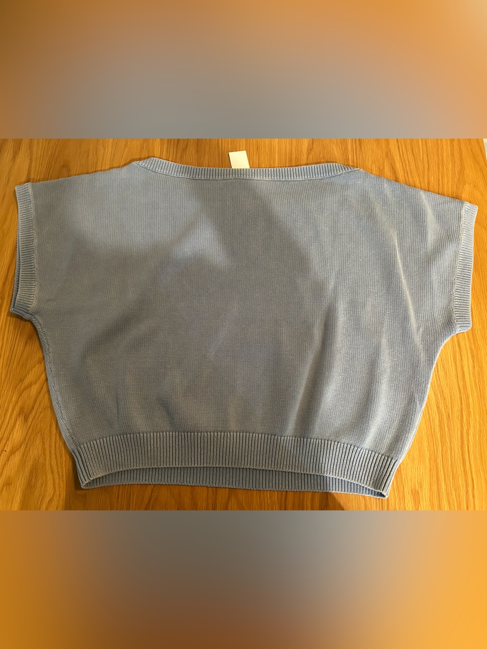 Aritzia TNA Hermosa Sweater Sun-faded Ripple Blue, Size XL NWT - Picture 2 of 11
